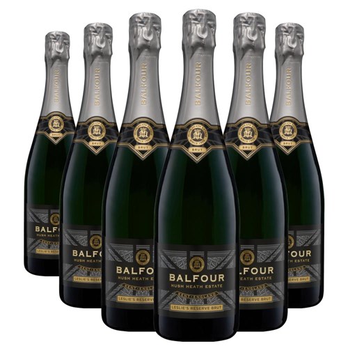 Buy a Case of 6 Bottles of Balfour Leslies Reserve Brut English Sparkling 75cl - Securely Packaged and Delivered Together